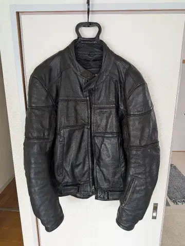 Chrome 라이더 자켓 천연 가죽 L