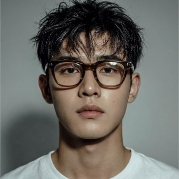 46사이즈의 카키브라운 안경( 주말할인)