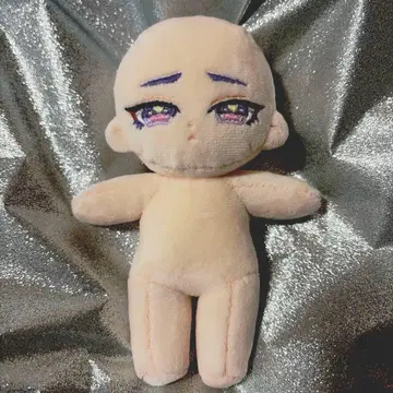 15cm 자작 봉제 인형 기본형 얼굴 자수 완료 무속성