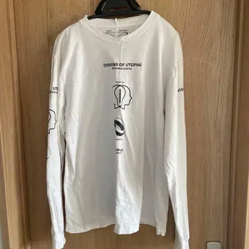 SPACE AVAILABLE 화이트 롱 슬리브 T셔츠 XS