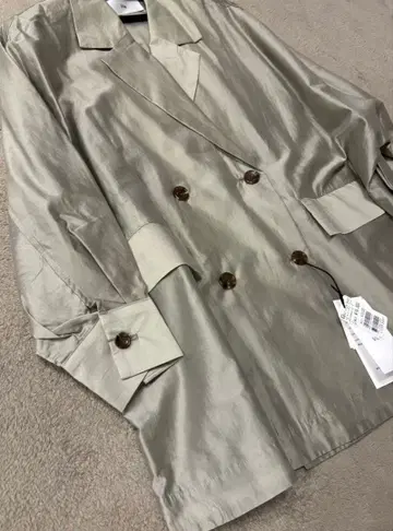 미사용 새상품 Vin 셔츠 긴팔 라이트 그레이지 M 야마다야