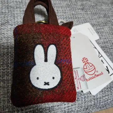 미피 x 해리스 트위드 콜라보 미니 파우치 키링 새상품