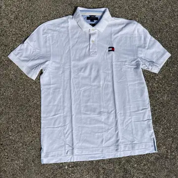 TOMMY HILFIGER 피케 셔츠 화이트 2XL 빅 사이즈
