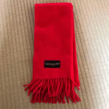 캐시미어 100% 빨간색 머플러