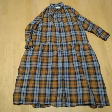ichi Antiquites 체크 셔츠 원피스 드레스