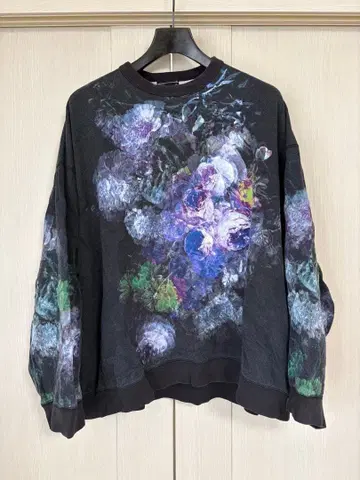 LAD MUSICIAN 꽃무늬 그래픽 맨투맨 M 사이즈 블랙