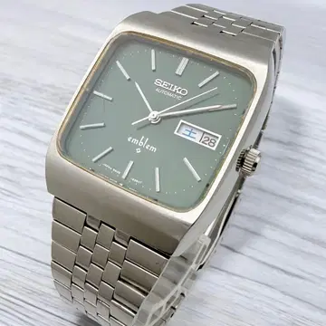 [ 레어 ] 세이코 엠블럼 데이데이트 빈티지 그린 다이얼 손목시계