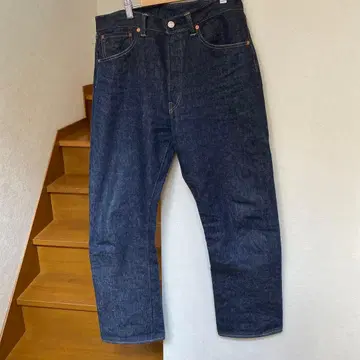 WAREHOUSE 1001XX 스트레이트 데님 W33 L32