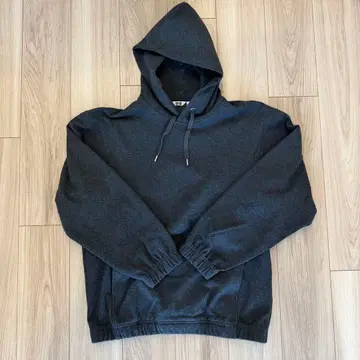 셋업 UNIQLO U 브러쉬드 저지 풀 후드티 팬츠 다크 그레이