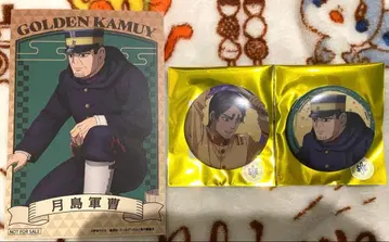 골든 카무이 떡찧기 ver. 캔뱃지 코이토 오노노신 츠키시마 하지메 세트