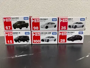토미카 6대 세트 BMW 렉서스 하이럭스 험멜 H2 테슬라 모델 Y