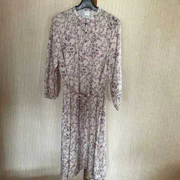 뷔르데사봉 꽃무늬 롱 원피스