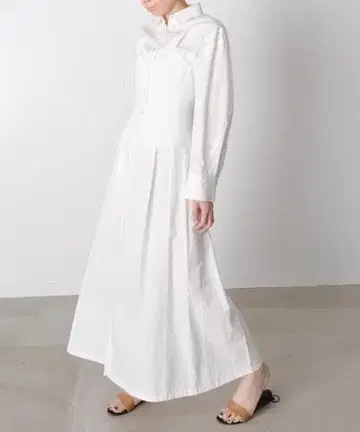 AKIRA NAKA 코르셋 원피스 화이트