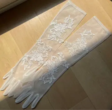 웨딩용 레이스 롱그로브