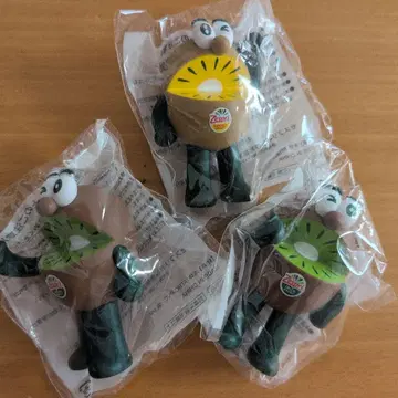 Zespri 키위 캐릭터 피규어 3체 세트