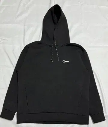 LOGOS DAYS 러버 로고 원 포인트 후드티 블랙 로고스 데이즈