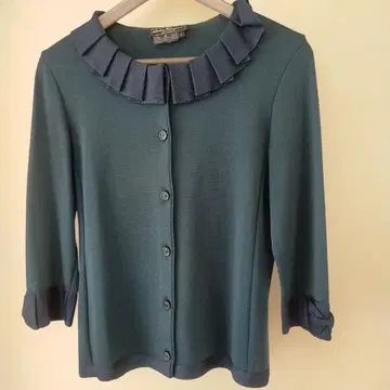 Salvatore Ferragamo 다크 그린 가디건