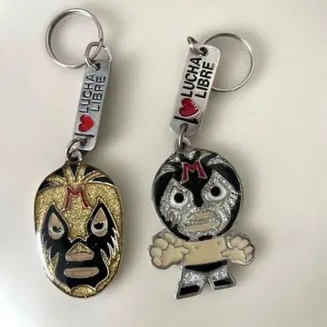 밀 마스카라스 키링 루차 리브레 2개 세트