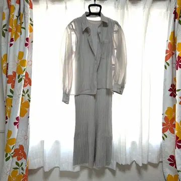 Apuweiser-riche 그레이 롱 원피스 세트