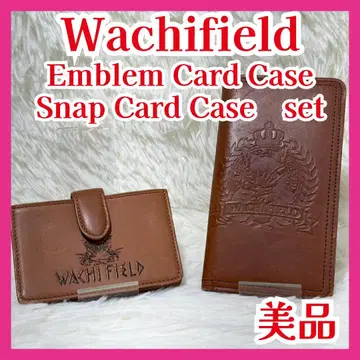 새상품급 와치필드 고양이 다얀 천연 가죽 카드 케이스 세트 엠블럼 가죽