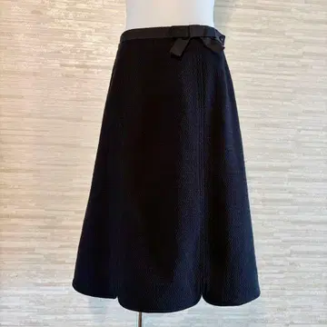 M'S GRACY 엠즈 그레이시 스캘럽 리본 블랙