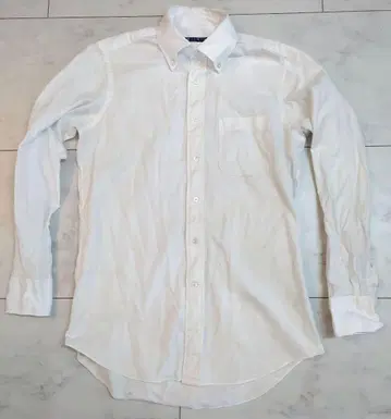 도이 봉제공장 헤링본 버튼다운 셔츠 41 16인치 화이트