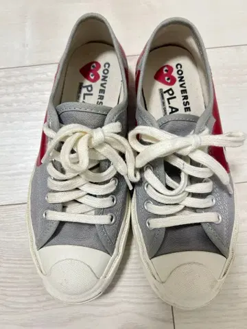 CONVERSE PLAY 그레이 레드 스니커즈