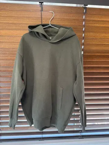 유니클로C 맨투맨 오버 사이즈 풀 후드티 L 올리브