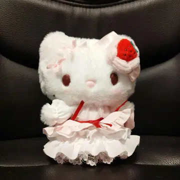 딸기 휘핑 케이크 디자인 시리즈 마스코트 백참 [ 키티 ]