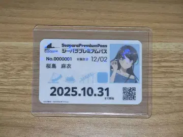 청춘 돼지는 바다의 낙원 팔경도 사쿠라지마 마이 프리미엄 패스풍 카드