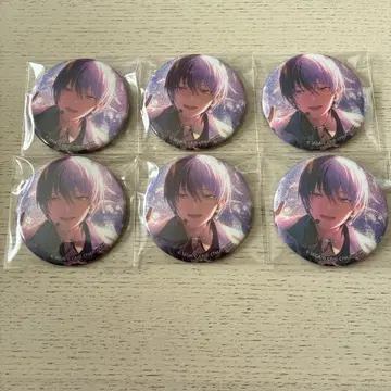 프로젝트 세카이 앙스타 콜라보 글리터 캔뱃지 아오야기 토야 6개