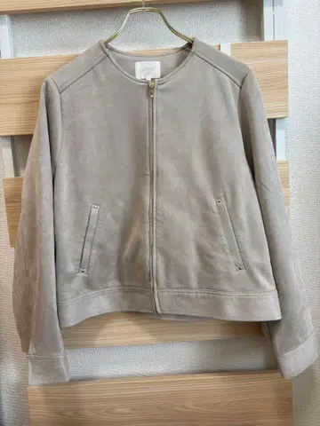 grove 노카라 자켓 L 베이지