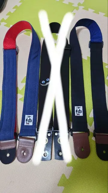 CHUMS 기타 스트랩 2개 세트