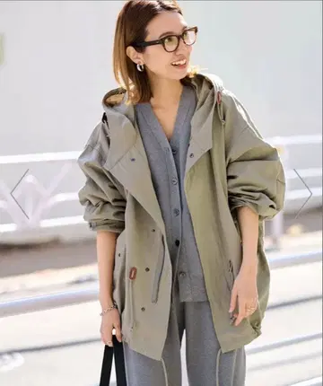 26ss 완판 TOP KHAKI/탑 카키 M51 숏 후드티