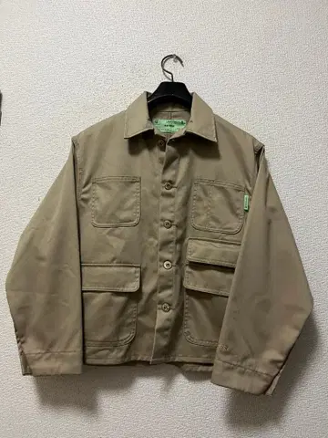 유니버셜 오버롤 유틸리티 커버올 / S 베이지 버튼