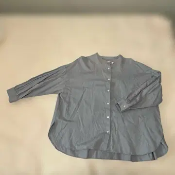 하우스 엔슈 직물 부드러운 새틴 벌룬 슬리브 블라우스