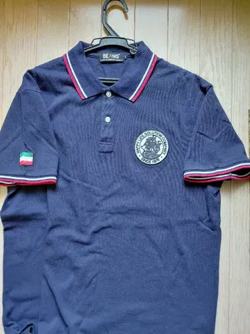 BEAMS 네이비 피케 셔츠 XL