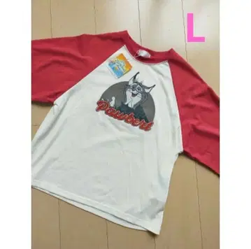 L 사이즈 T셔츠 파우바트 주토피아 시마무라 디즈니 레드 빨간색