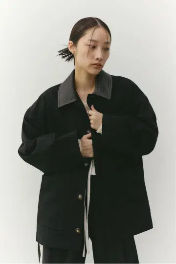 STYLEMIXER 인조 가죽 칼라 커버올