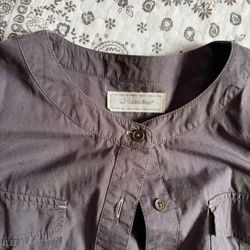 Golden Bear 그레이 긴팔 셔츠 원피스