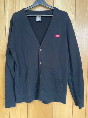 CHUMS 블랙 가디건 여성용 L 사이즈