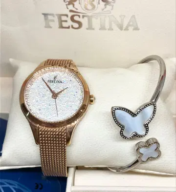 FESTINA 페스티나 스와로브스키 뱅글 포함 손목시계