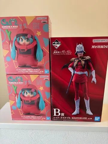 제일복권 하츠네 미쿠 샤아 자쿠 인형 건담 피규어 B상 샤아