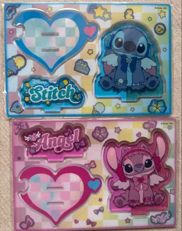 디즈니 해피 복권 스티치 G상 아크릴 스탠드 엔젤