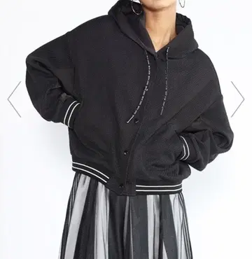 SCOT CLUB 후드 부착 자켓 블랙