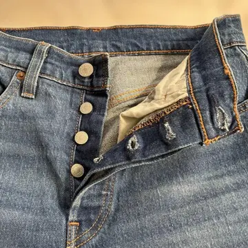 Levi's 블루 스트레이트 데님 501