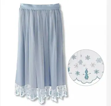 디즈니 스토어 겨울왕국 엘사 오라프 레이스 튤 스커트