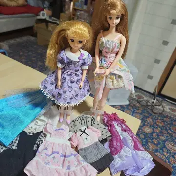 리카짱 제니 인형 본체 옷 갈아입기 의류 세트 2체분