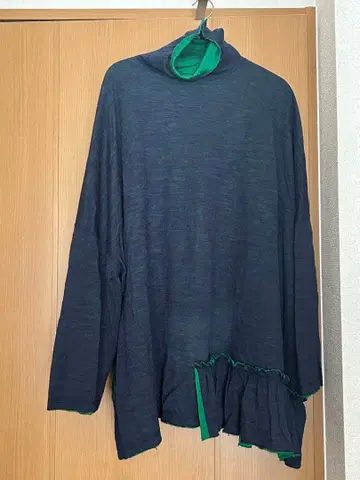 츠모리치사토 터틀넥 긴팔 니트 튜닉