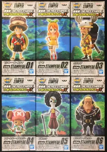 반다이 스피리츠 WCF vol.1 극장판 원피스 스탬피드 전6종 세트
